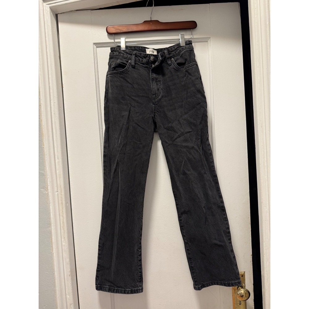 Joie‎ Womens High Rise Straight Leg Jeans Faded Black Denim Size 26